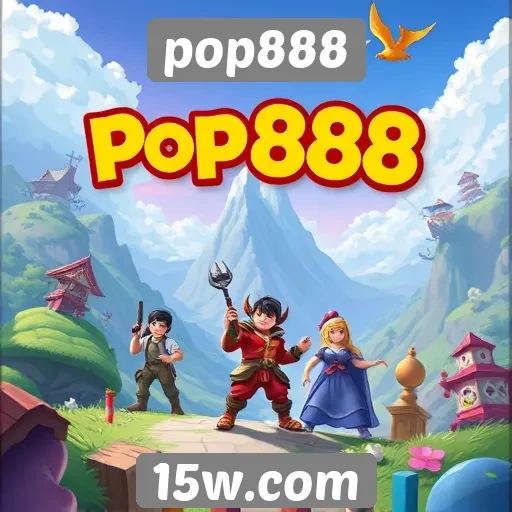 Avaliação de jogos populares no site pop888